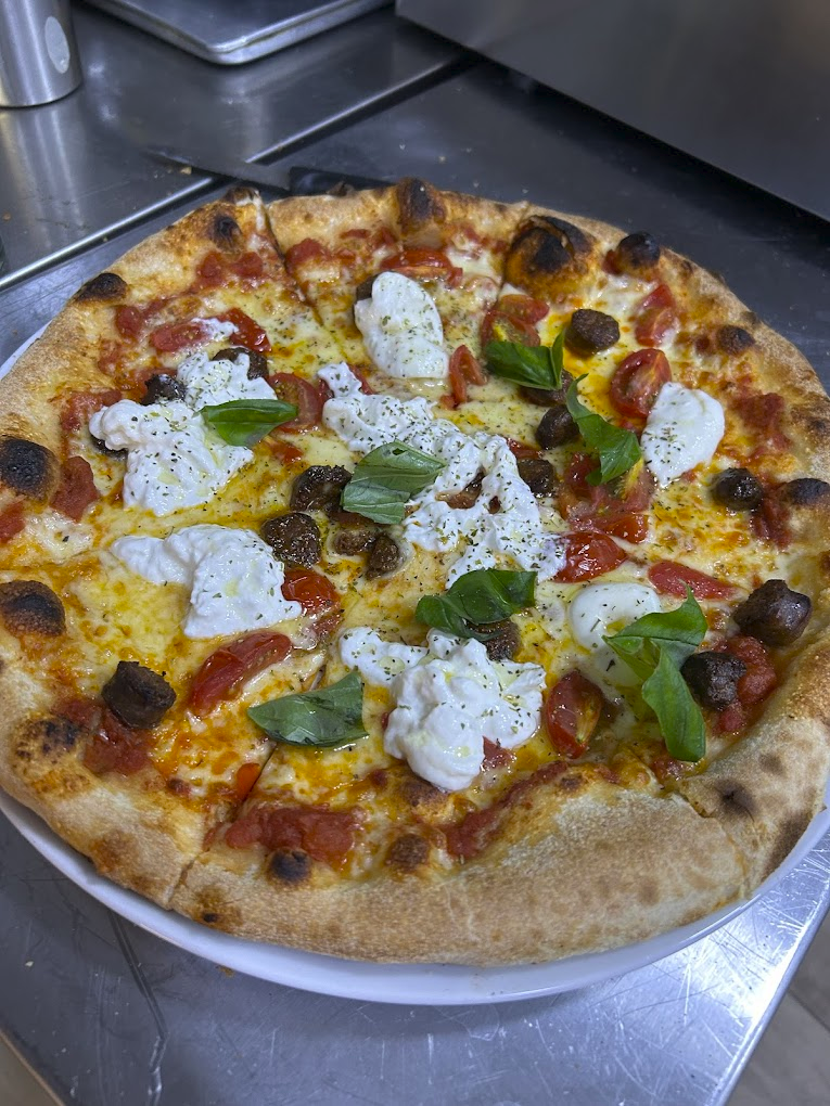 Pizza burrata fraîche